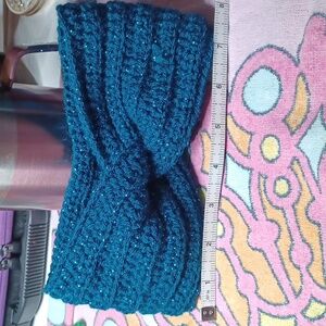 Handmade crochet handband.